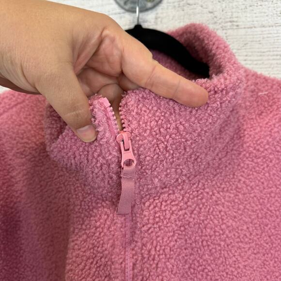 Time & Tru Plus Size Pink Sherpa Textured Waisted Jacket Size 3X - Picture 6 of 9